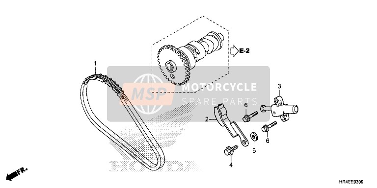 Honda TRX500FE2 2016 Cam Chain/ Tensioner for a 2016 Honda TRX500FE2