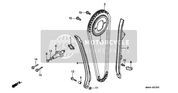 Honda TRX300FW 1998 Cam Chain for a 1998 Honda TRX300FW