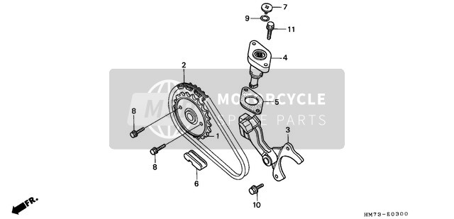 Honda TRX400FW 1996 Steuerkette für ein 1996 Honda TRX400FW