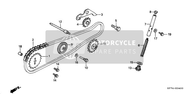 Honda TRX90 1999 Cam Chain for a 1999 Honda TRX90