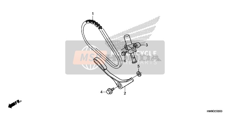 Honda TRX250TM 2014 Nokkenasketting/Spanner voor een 2014 Honda TRX250TM