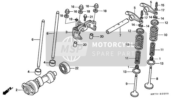 Honda TRX400FW 1996 Arbre à cames pour un 1996 Honda TRX400FW