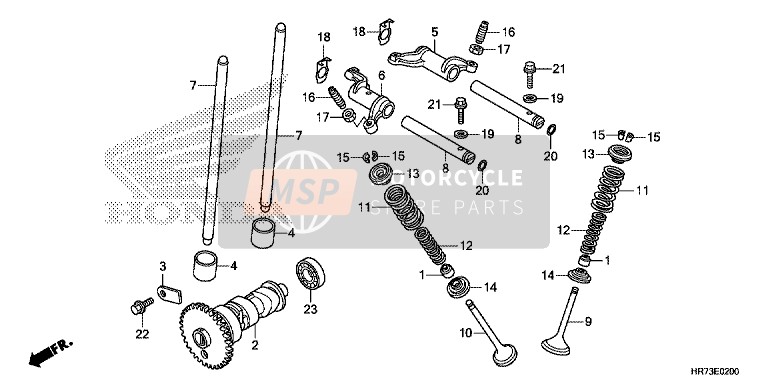 Honda TRX420FA5 2015 Albero a camme/ Valvola per un 2015 Honda TRX420FA5