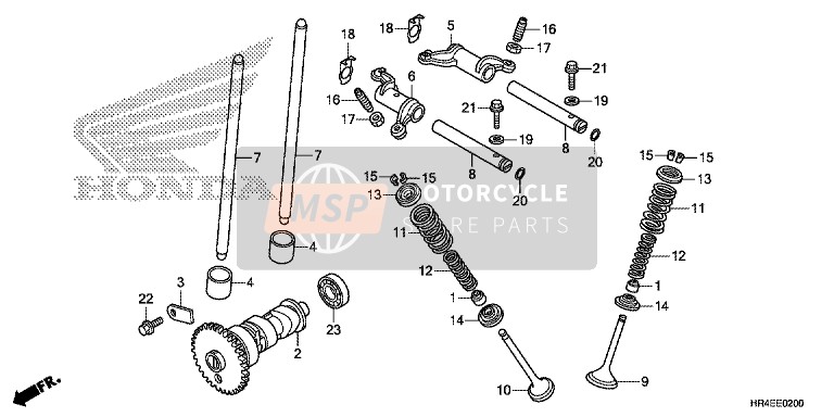 Honda TRX500FE2 2016 Albero a camme/ Valvola per un 2016 Honda TRX500FE2