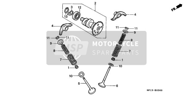 Honda TRX200D 1992 Albero a camme/Valvola per un 1992 Honda TRX200D