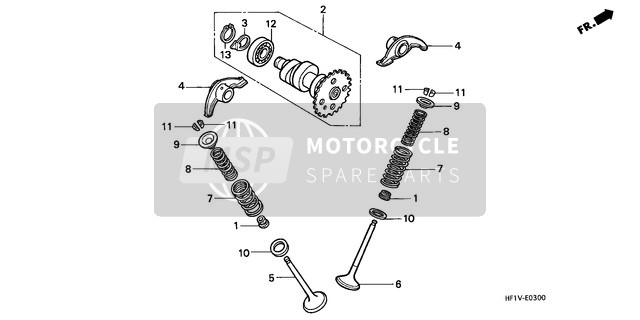 Honda TRX200D 1997 Camshaft/Valve for a 1997 Honda TRX200D