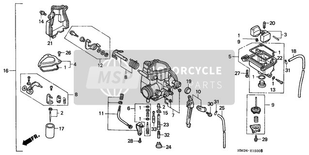 16199MN5405, Benzineslang, Honda, 3