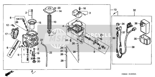 99103MAZ0400, Getto Minimo 40, Honda, 3