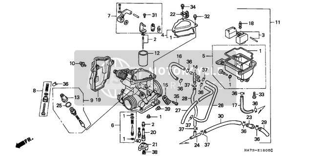 Honda TRX350 1987 Carburettor for a 1987 Honda TRX350