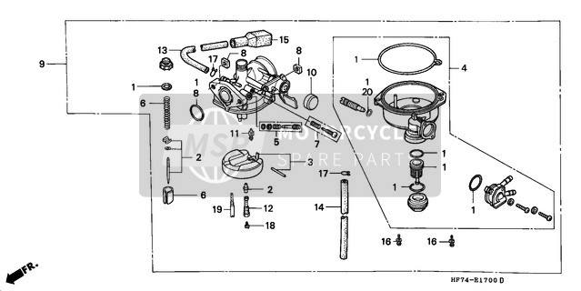 16012HF7000, Needle Set, Jet, Honda, 0