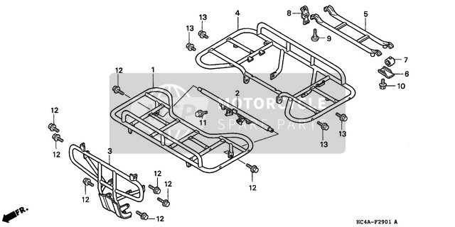 957010801407, Bolt, Flange, 8X14, Honda, 1