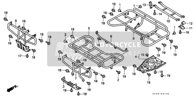 Honda TRX300FW 1992 Carrier for a 1992 Honda TRX300FW