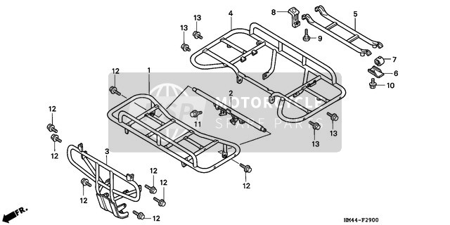 Honda TRX300FW 1999 Carrier for a 1999 Honda TRX300FW