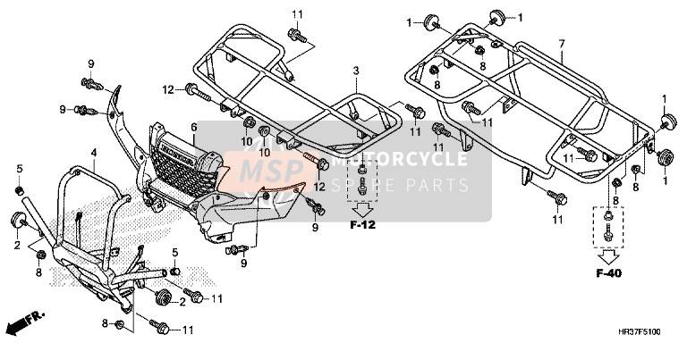 Honda TRX420FA1 2016 Transporteur pour un 2016 Honda TRX420FA1