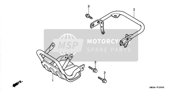 Honda TRX300EX 1998 Carry Pipe for a 1998 Honda TRX300EX