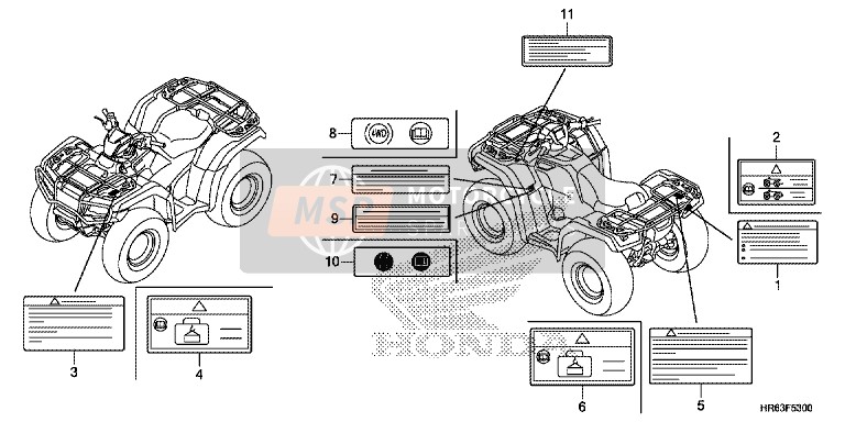 87544HR4A20, Label, Driveline Informat, Honda, 0