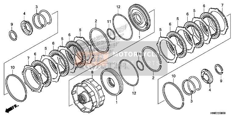 Honda TRX680FA 2016 Clutch (2 3) for a 2016 Honda TRX680FA