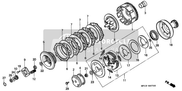 Honda TRX200D 1992 Clutch for a 1992 Honda TRX200D