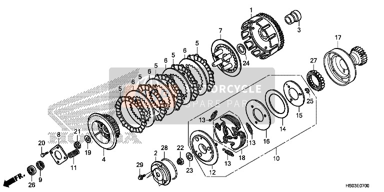 91004HS0A01, Roulement A Billes Radial, Honda, 0