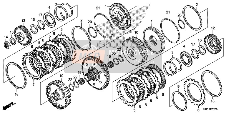 Honda TRX420FA1 2016 Clutch (TRX420FA1/FA2) for a 2016 Honda TRX420FA1