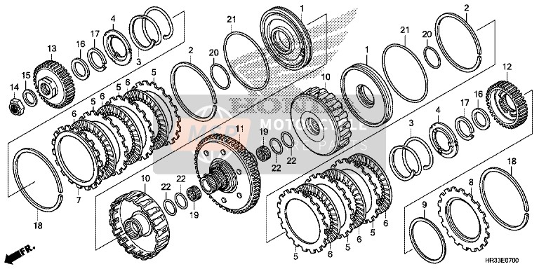 Clutch (TRX420FA1/FA2)