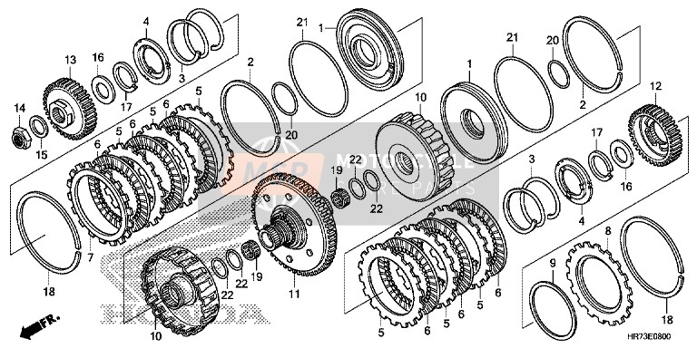 Honda TRX420FA6 2017 Clutch for a 2017 Honda TRX420FA6