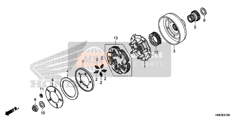 Honda TRX500FA6 2016 Clutch for a 2016 Honda TRX500FA6