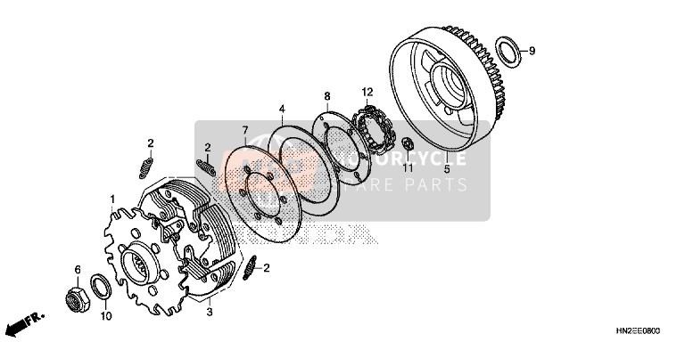 Honda TRX500FA 2014 Embrayage pour un 2014 Honda TRX500FA