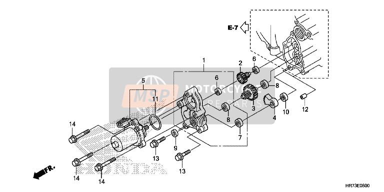 Honda TRX420FA5 2015 Control Motor for a 2015 Honda TRX420FA5