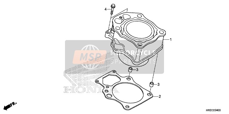 Honda TRX420FA1 2015 Cilindro per un 2015 Honda TRX420FA1