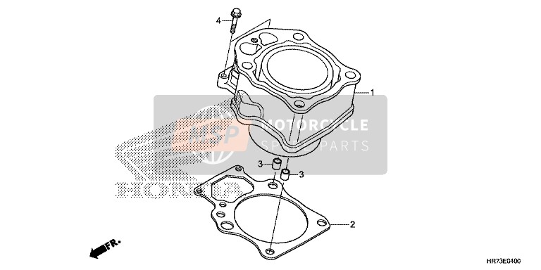 Honda TRX420FA5 2015 Cilindro per un 2015 Honda TRX420FA5