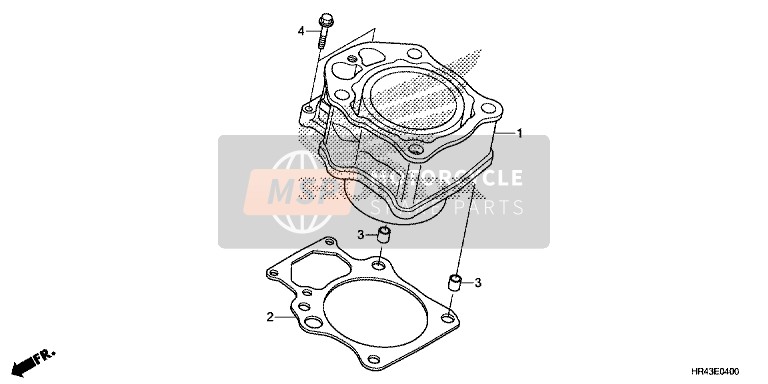 Honda TRX500FE2 2014 Cylindre pour un 2014 Honda TRX500FE2