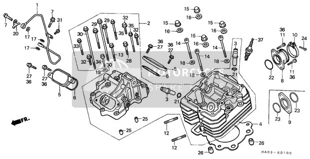 Honda ATC250ES 1987 Cylinder Head for a 1987 Honda ATC250ES