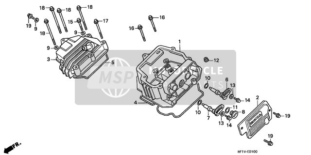 Honda TRX200D 1997 Cylinder Head Cover for a 1997 Honda TRX200D