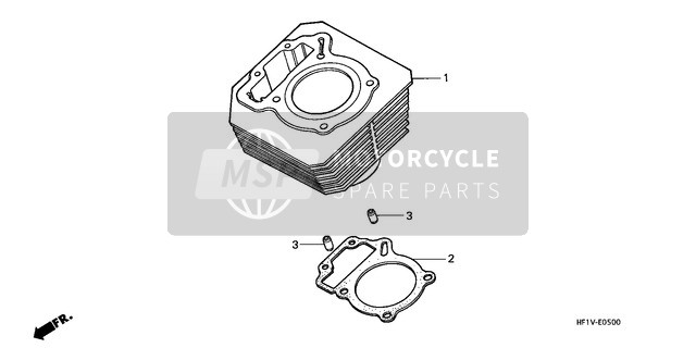 Honda TRX200D 1997 Cylinder for a 1997 Honda TRX200D