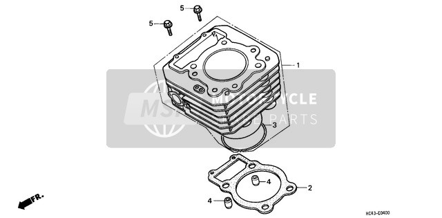 Honda TRX300FW 1988 Cylinder for a 1988 Honda TRX300FW