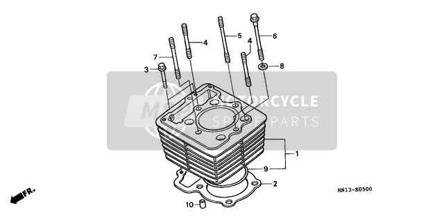 Honda TRX400EX 1999 Cylinder for a 1999 Honda TRX400EX