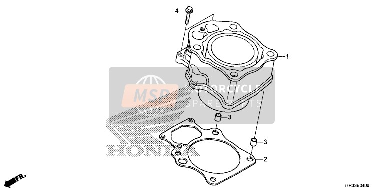 Honda TRX420FM2 2014 Cilindro para un 2014 Honda TRX420FM2