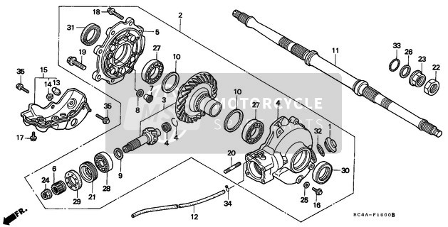 41545HC4000, Spacer F, Ring Gear (1.56, Honda, 0