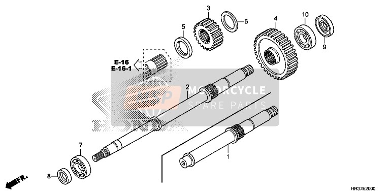 Honda TRX420FA1 2016 Eje Final para un 2016 Honda TRX420FA1