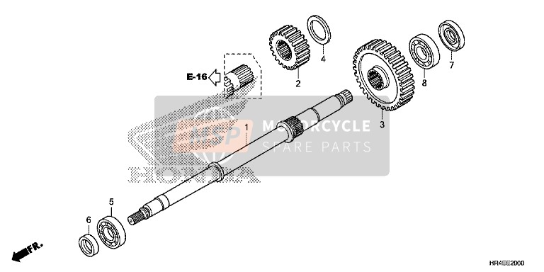 Honda TRX500FM2 2016 Final Shaft for a 2016 Honda TRX500FM2