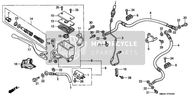 FR. Brake Master Cylinder