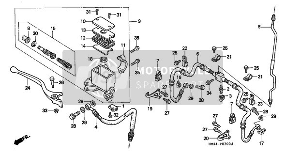 FR. Brake Master Cylinder