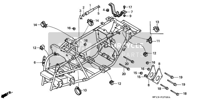 90690GHB601, Clip, Harness Band (15), Honda, 0