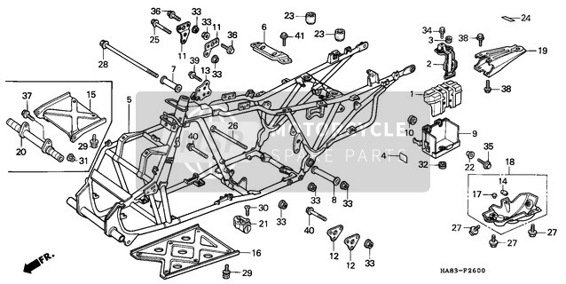 964001007000, Bolt,Flange,10X70, Honda, 3