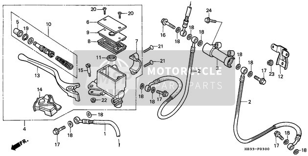 Front Brake Master Cylinder 1