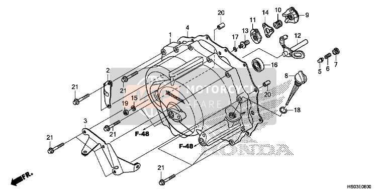 Front Crankcase Cover (TRX250TM)