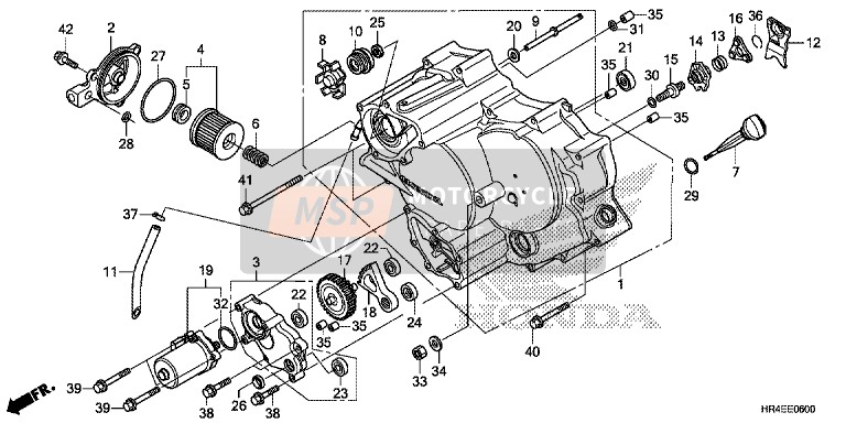 Honda TRX500FE1 2016 De Visage Carter Couverture pour un 2016 Honda TRX500FE1