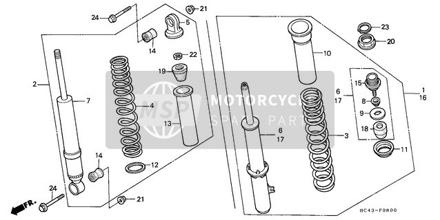 Honda TRX300 1991 Cuscino anteriore per un 1991 Honda TRX300