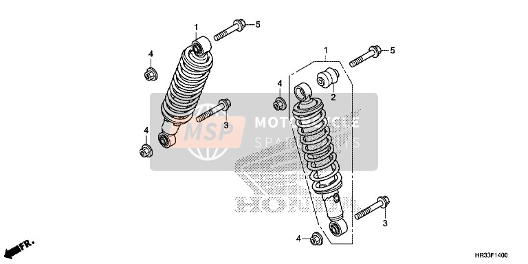 Honda TRX420FE1 2014 Coussin avant pour un 2014 Honda TRX420FE1